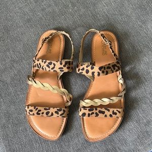 Carlos Santana Leopard Sandals